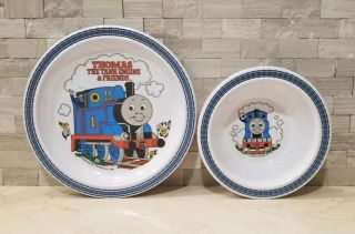 1992 Vintage Thomas The Tank Train Melamine Plastic Bowl And Plate By Eden