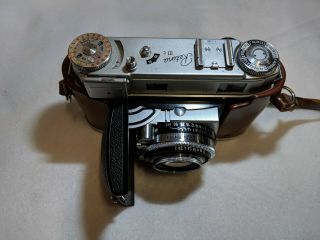 Kodak Retina Iiic Camera Xenon F:2.  0/50mm Lens And Vintage Leather Case