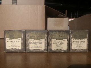Bundle Of Four Deluxe Player Piano Rolls (vintage,  Early 1900’s)