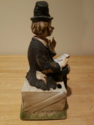 VTG WACO Willie the Hobo Melody In Motion Porcelain Musical Clown 3