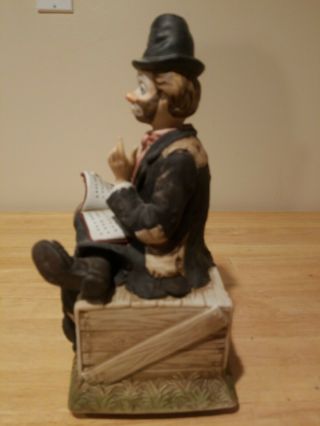 VTG WACO Willie the Hobo Melody In Motion Porcelain Musical Clown 5