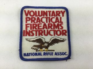 Vintage Nra Voluntary Practical Instructor Patch Rifle Hunter Safety