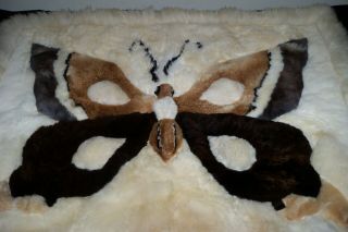 Alpaca Fur Vintage Butterfly Design Rug Wall Hanging 43 " X 35 "