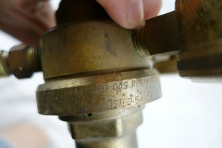 Vintage Victor Equip Co VTS 541L Compressed Gas Regulator w/ Gauges 7