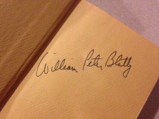 THE EXORCIST signed by William Peter Blatty - 1971 Important Horror Classic 4