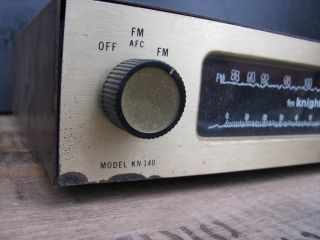 KNIGHT KN140 MINI - FI FM RADIO TUBE TUNER mono VINTAGE 4