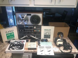 Akai 280d - Ss Reel To Reel Quadraphonic Quad Tape Deck With Accessories As - Is