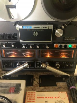 Akai 280D - SS Reel To Reel Quadraphonic Quad Tape Deck With Accessories AS - IS 3