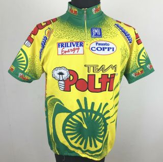 Vintage 90s Sms Santini Polti Team Cycling Jersey Men 
