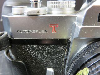 Vintage Konica Autoreflex T 35mm Camera w/ Hexanon AR 40mm F1.  8 Lens 3