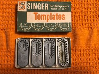 Vintage Singer 160668 Buttonholer Templates For 160506 & 160743