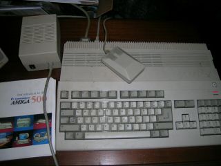 Commodore Amiga A500 With Psupply & Expansion Card - Parts