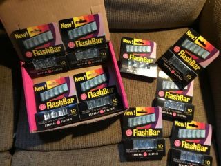 Polaroid SX - 70 Flash Bars GE 10 flash to bar.  Box of 9 packs. 3