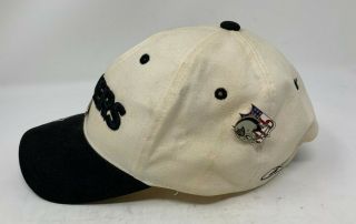 Vintage 1990s Oakland Raiders NFL Football Adjustable Strap Hat Cap Reebok 3