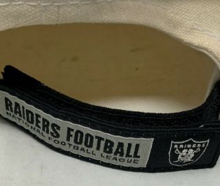Vintage 1990s Oakland Raiders NFL Football Adjustable Strap Hat Cap Reebok 6