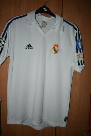 Adidas Real Madrid vintage home shirt 2001 - 2002 season size on tag worn of 38 