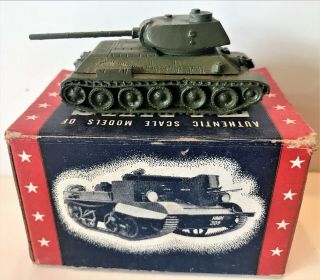 Vintage Ww Ii Cast Iron Authenticast Russian T34 - 35 Tank 5206 Mib