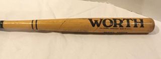 Vintage Worth Official Softball Bat Wooden Model 100sb (tullahoma Tn. )