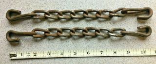 Pair Vintage Truck Tailgate Chains Classic Ford Checy Gmc Old Pickup Parts