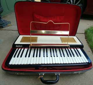 Vintage Roxy Portable Keyboard Organ Made In Italy Sounds