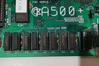 Amiga 500 Plus PAL Motherboard Revision 8A,  As - Is,  READ 4