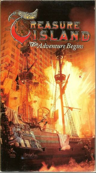 Treasure Island - The Adventure Begins Vhs 1994 Las Vegas Long John Silver Vtg