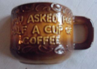 You Asked For Half A Cup Of Coffee Vintage Kentucky Horse Collectible 5 " X 3 " X