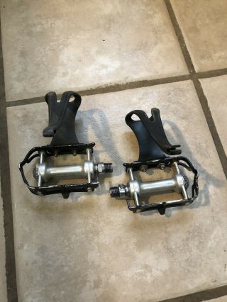 Vintage Campagnolo Record Road Bike Touring Pedals - Bianchi