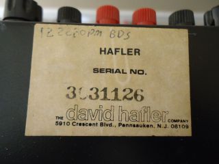 Hafler DH - 200 Power Amplifier,  See The Video 10