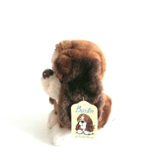 Vintage Russ Berrie Baxter Plush Stuffed Sad Eyed Bashful Bassett Hound Dog 2