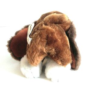 Vintage Russ Berrie Baxter Plush Stuffed Sad Eyed Bashful Bassett Hound Dog 5
