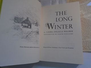 The Long Winter,  Laura Ingalls Wilder,  Garth Williams,  DJ,  1970s Edition 7