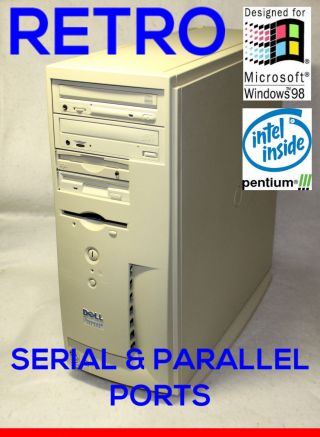 Dell Business Industrial Pentium 3 Computer Win95 98 Windows 98 Ms - Dos Cnc