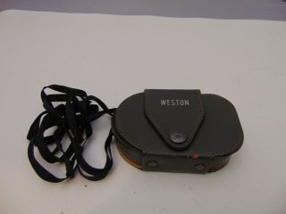 vintage Weston Master III universal Exposure Meter w.  Case USAASA K =1.  0 4