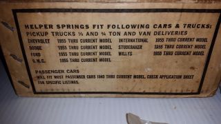 Vintage 60 ' s NOS Superior Load Lifter Helper Springs for PICKUPS TRUCKS VANS CAR 3