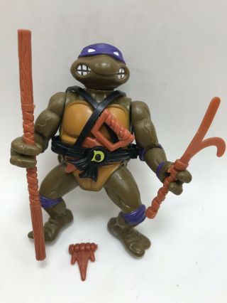 1988 Donatello Hardhead Teenage Ninja Turtles Tmnt Vintage Figure