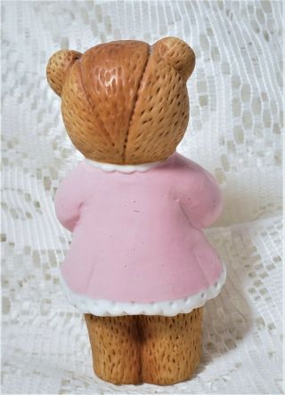 Enesco Lucy and Me Birthday Bears Porcelain Age 6 Vtg 1982 Teddy Bear Figurine 3