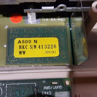 Amiga 500 Computer NTSC rev 6A,  1MB Chip,  8372A Agnus,  Kick 1.  3,  8373R3, 6