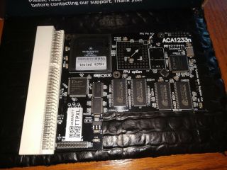 Aca1233n - 40 Amiga 1200 And Amiga 500 (with Aca 500) Accelerator.  128mb Of Ram