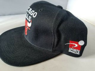 Chicago Bulls Snapback Hat Caps 2 Vintage Black Yellow NBA Team Logo 3