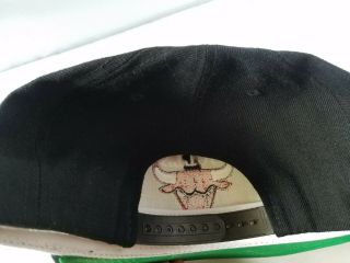 Chicago Bulls Snapback Hat Caps 2 Vintage Black Yellow NBA Team Logo 5