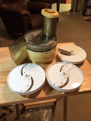 Vintage Oster Regency Kitchen Center Food Processor Attachment With 4 Disk