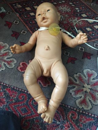 Vintage anatomically correct Boy newborn doll by Jesmar made in Spain 2