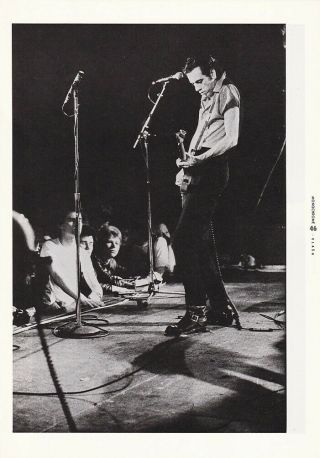 1980 The Clash Vintage Japan Mag Photo Pinup / Mini Poster / Press Clipping C7r