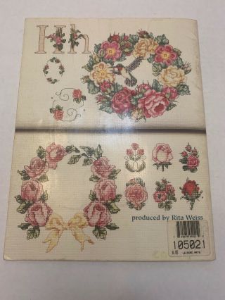 Vintage American School Needlework The Ultimate Book of Roses Cross - Stitch Book 3