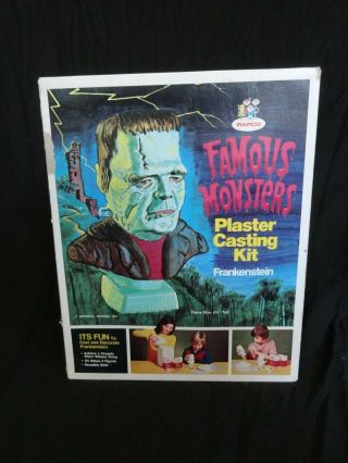 Vintage Rapco Famous Monsters Plaster Casting Kit 1974 Frankenstein