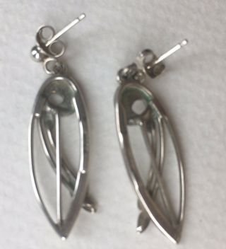 Scottish Sterling Silver Vintage Ola Gorie Pendant Earrings Orkney Island 4