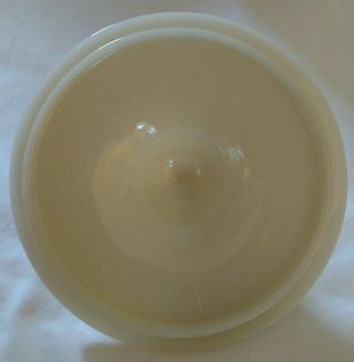 Vintage Fire King Tulip grease jar glass bowl w/ lid 7