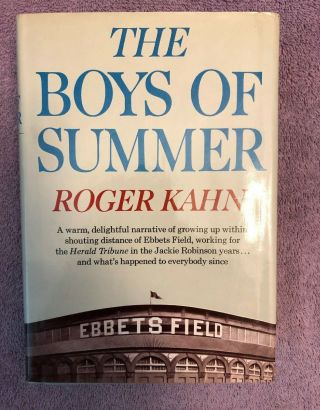 Roger Kahn The Boys Of Summer - 1st Ed.  (1972) Scarce Brooklyn Dodgers In Jacekt