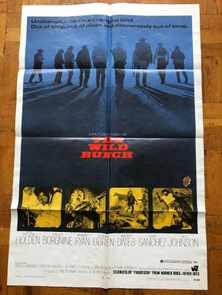 The Wild Bunch Movie Poster 1969 Western Vintage 1 Sheet